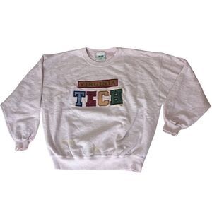 Virginia Tech XL Sweatshirt Pullover Crewneck Jumper USA‎ Made Vintage 90s Color